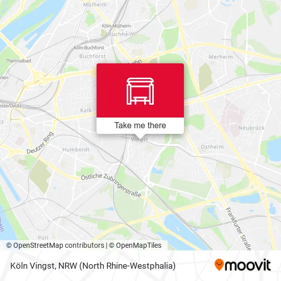 Köln Vingst map