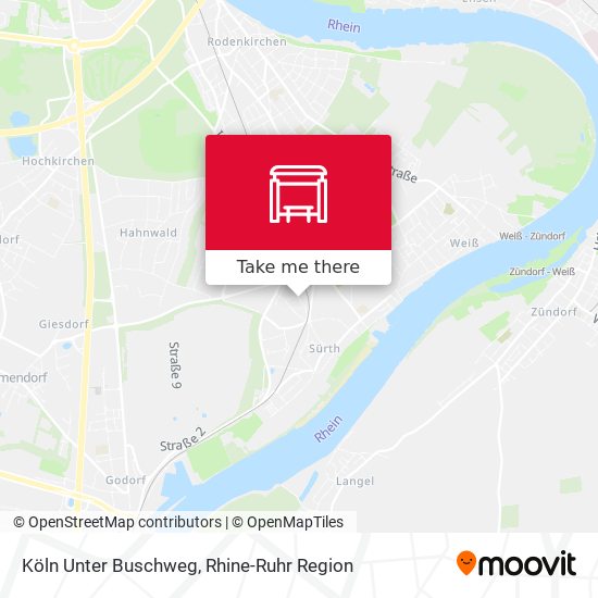 Köln Unter Buschweg map