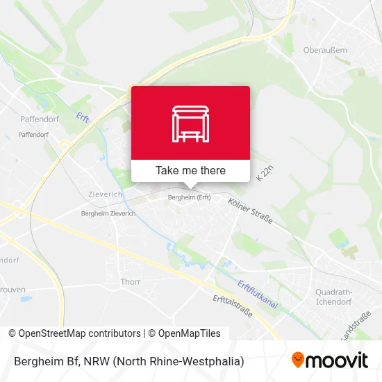 Bergheim Bf map
