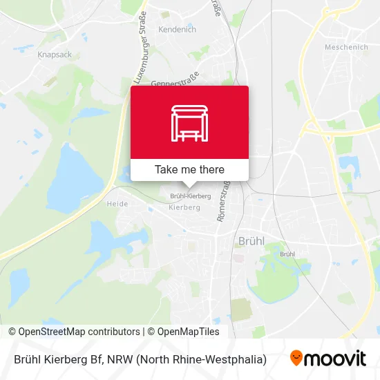 Brühl Kierberg Bf map
