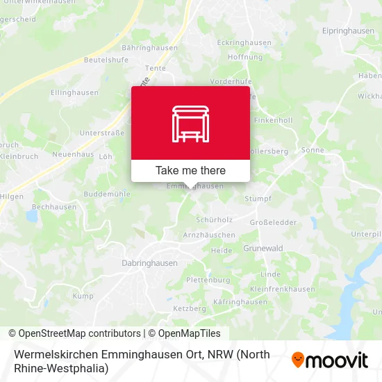 Wermelskirchen Emminghausen Ort map