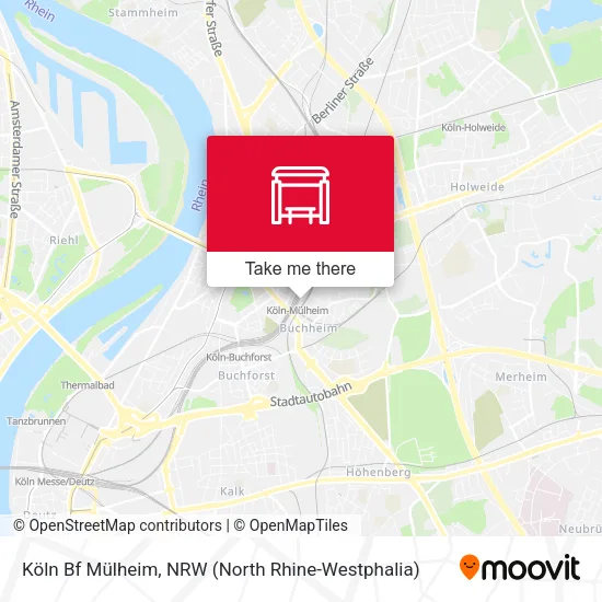 Карта Köln Bf Mülheim