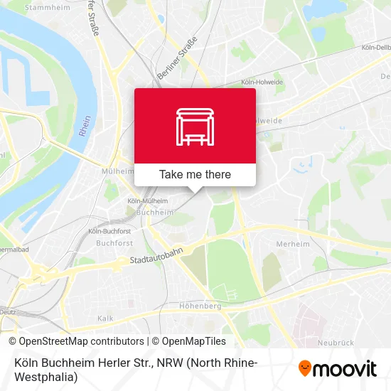Карта Köln Buchheim Herler Str.