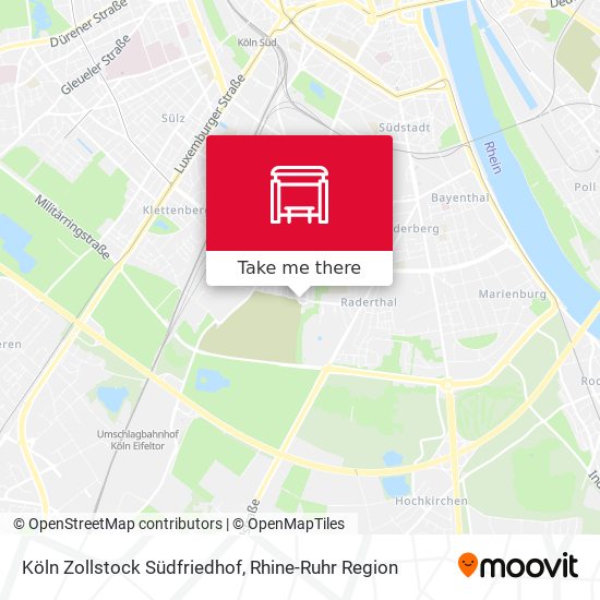 Köln Zollstock Südfriedhof map