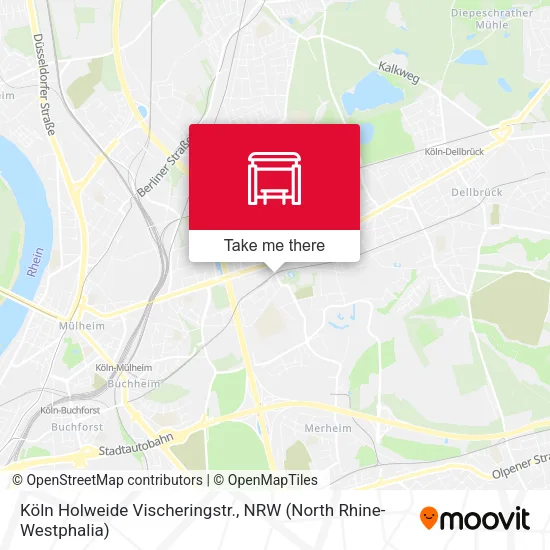 Карта Köln Holweide Vischeringstr.