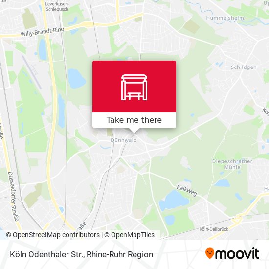 Köln Odenthaler Str. map