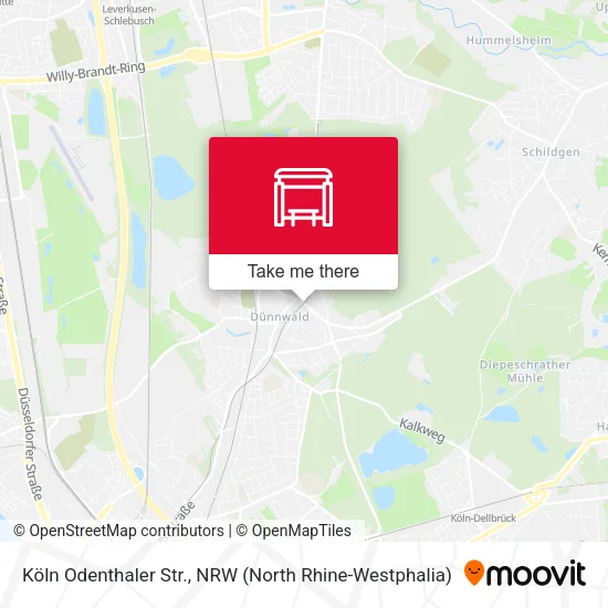Карта Köln Odenthaler Str.