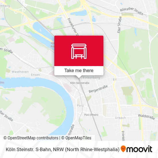 Köln Steinstr. S-Bahn map