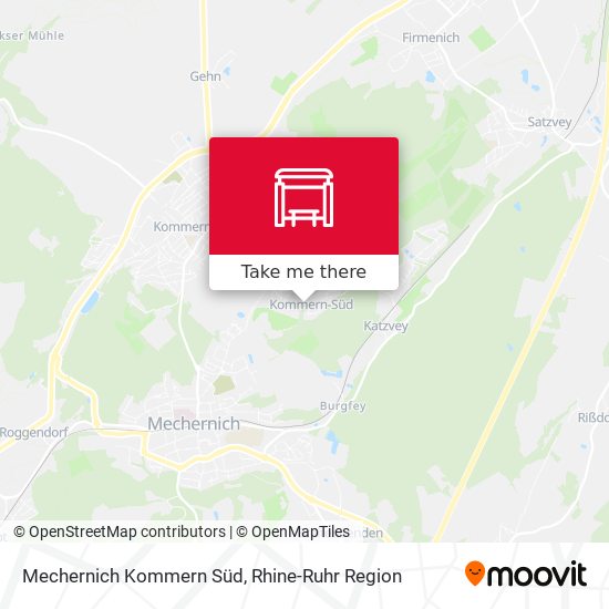 Mechernich Kommern Süd map