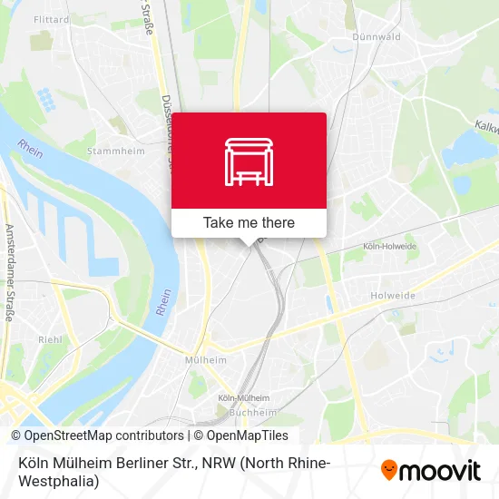 Карта Köln Mülheim Berliner Str.