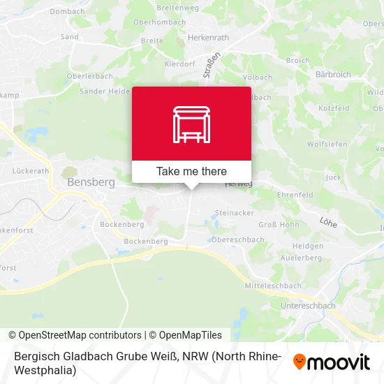 Карта Bergisch Gladbach Grube Weiß