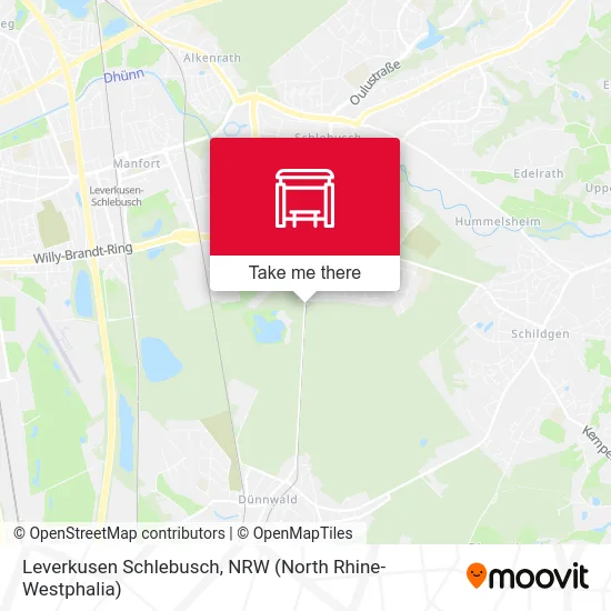 Карта Leverkusen Schlebusch