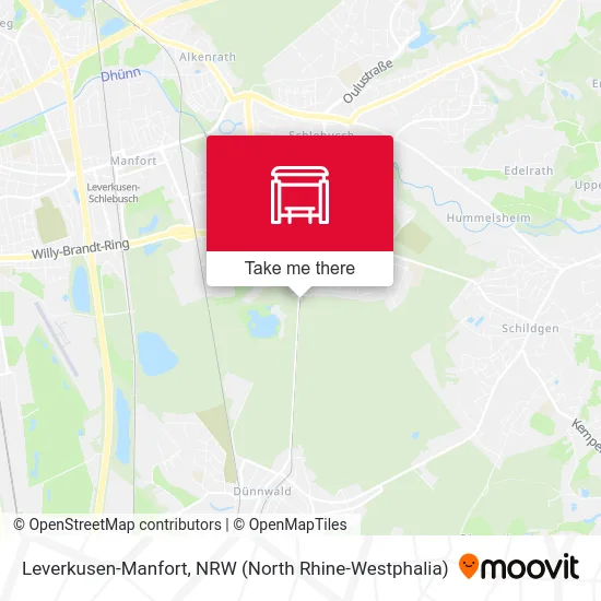 Leverkusen-Manfort map