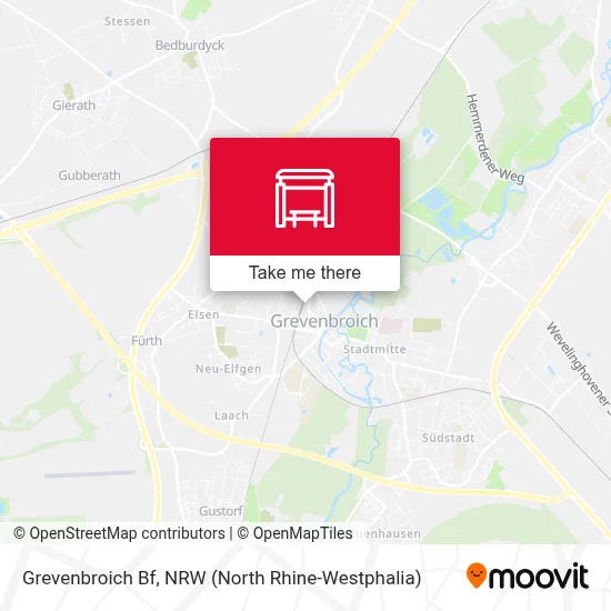 Grevenbroich Bf map
