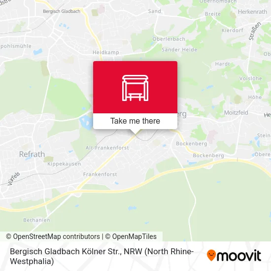 Карта Bergisch Gladbach Kölner Str.