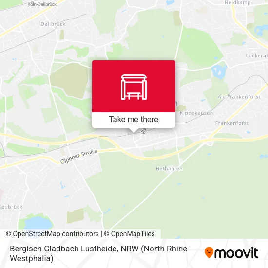 Карта Bergisch Gladbach Lustheide