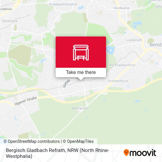 Карта Bergisch Gladbach Refrath