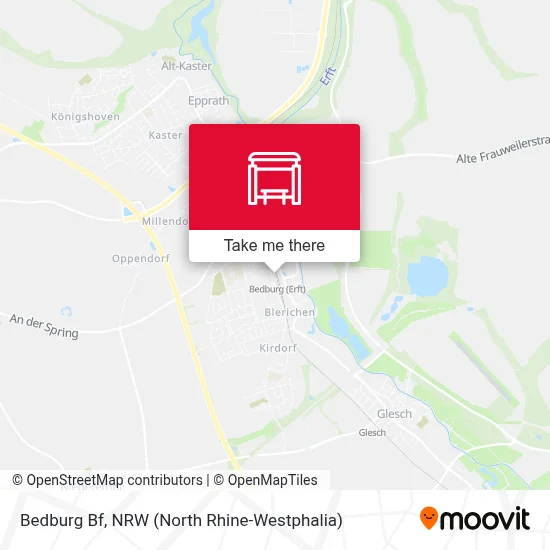 Bedburg Bf map