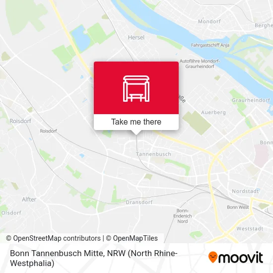 Карта Bonn Tannenbusch Mitte