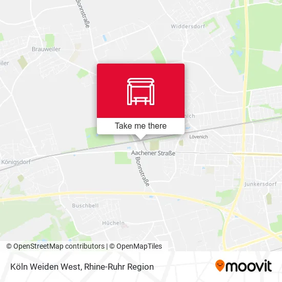Карта Köln Weiden West