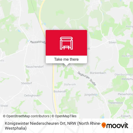 Карта Königswinter Niederscheuren Ort