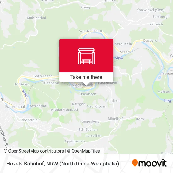 Hövels Bahnhof map