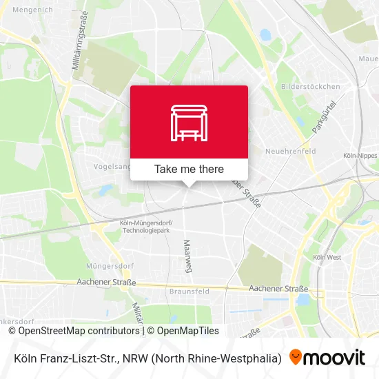 Карта Köln Franz-Liszt-Str.