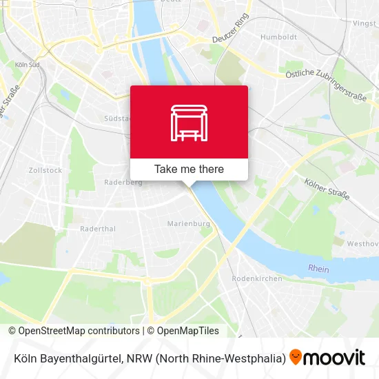 Карта Köln Bayenthalgürtel