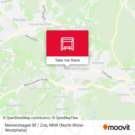 Meinerzhagen Bf / Zob map