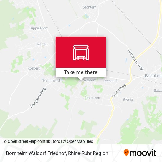 Bornheim Waldorf Friedhof map