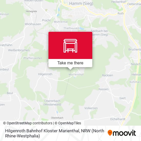 Hilgenroth Bahnhof Kloster Marienthal map