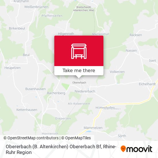 Obererbach (B. Altenkirchen) Obererbach Bf map