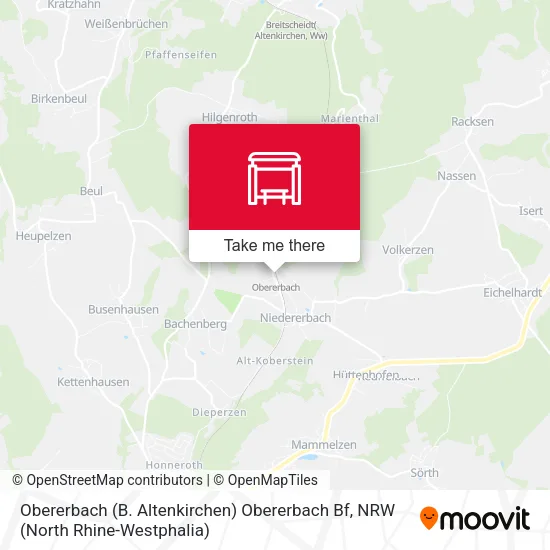 Карта Obererbach (B. Altenkirchen) Obererbach Bf