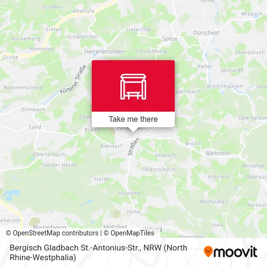 Карта Bergisch Gladbach St.-Antonius-Str.