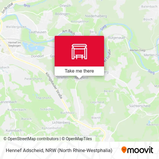 Карта Hennef Adscheid