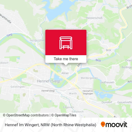 Карта Hennef Im Wingert