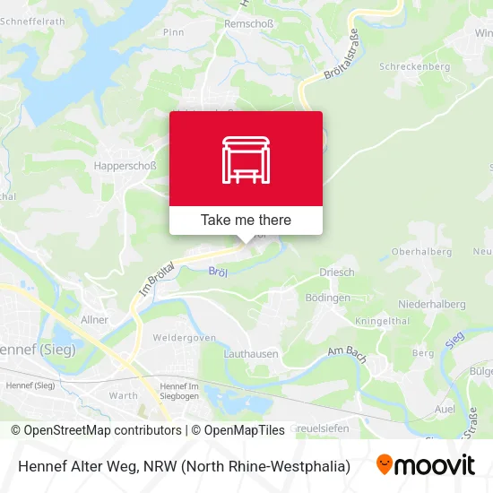 Карта Hennef Alter Weg