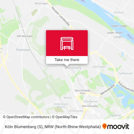 Köln Blumenberg (S) map
