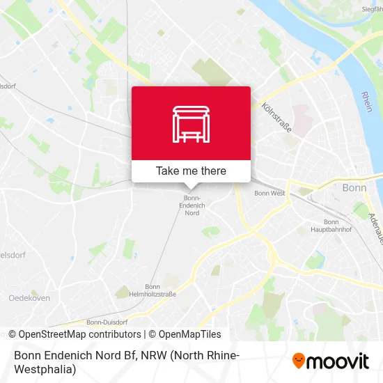 Bonn Endenich Nord Bf map