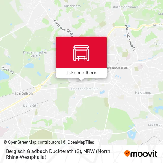 Bergisch Gladbach Duckterath (S) map