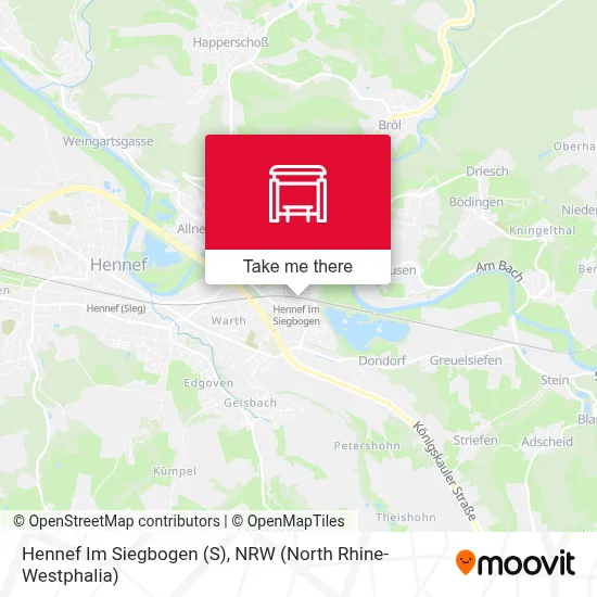 Hennef Im Siegbogen map