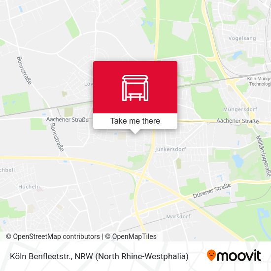 Карта Köln Benfleetstr.