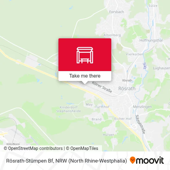 Rösrath-Stümpen Bf map