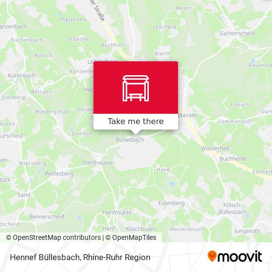 Hennef Büllesbach map