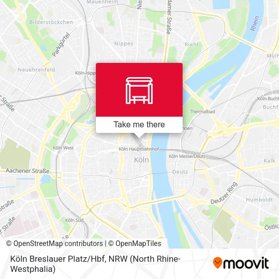 Карта Köln Breslauer Platz/Hbf