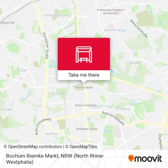 Карта Bochum Riemke Markt
