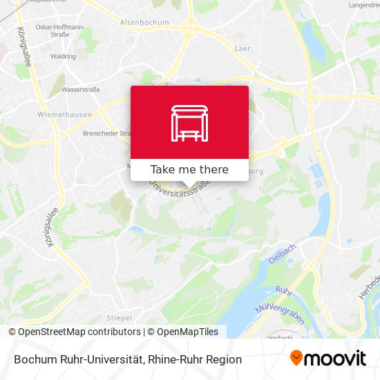 Bochum Ruhr-Universität map