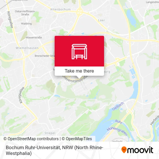 Карта Bochum Ruhr-Universität