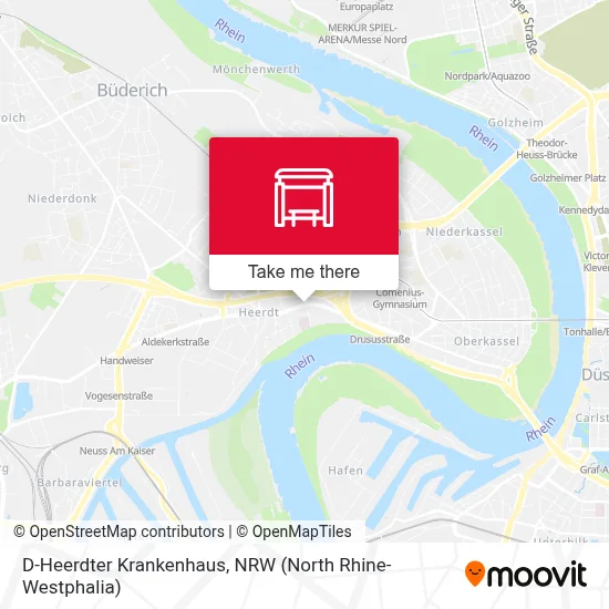 D-Heerdter Krankenhaus map