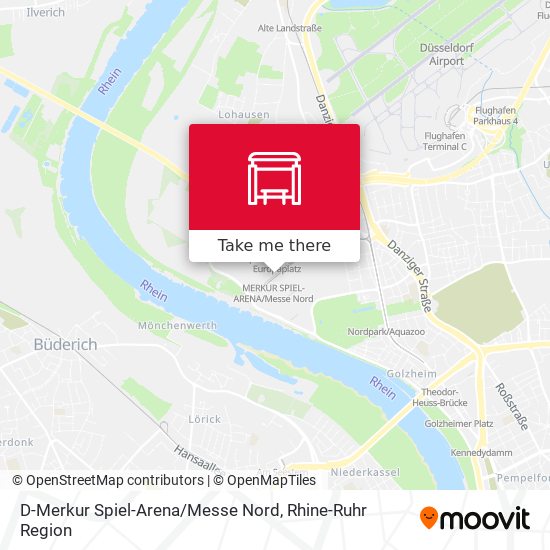 D-Merkur Spiel-Arena / Messe Nord map